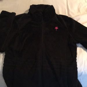 Lilly Pulitzer Black Zip Up. Medium.